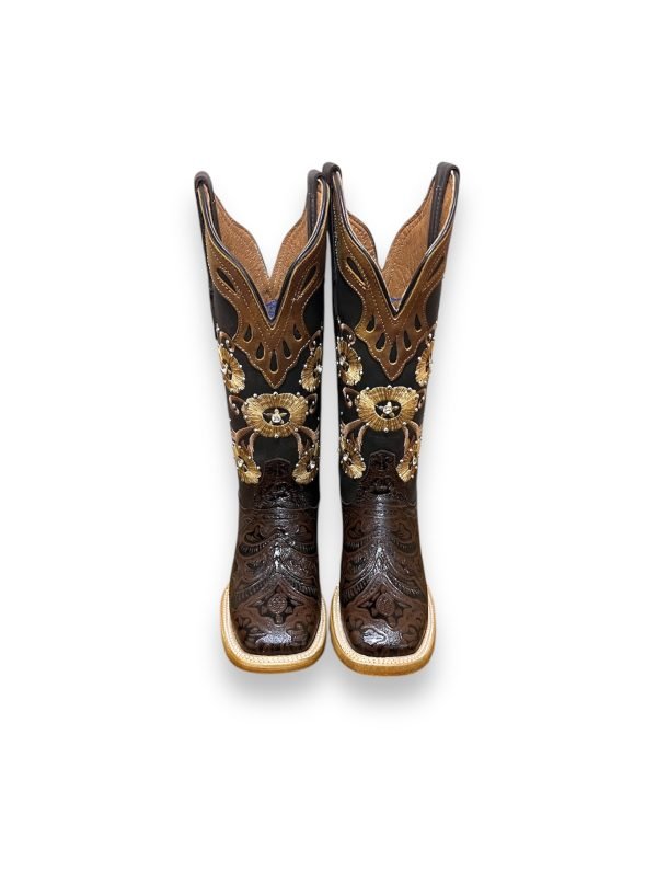 Botas Cinceladas Cafe Mod.3309 - Imagen 3